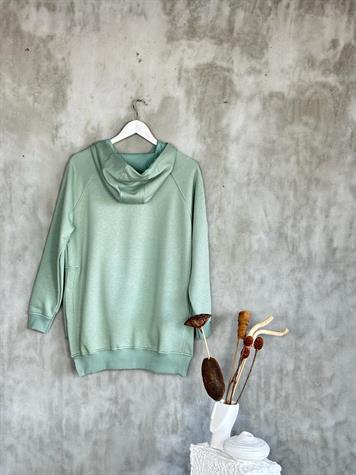 Tunik Boy Yan Yırtmaçlı Kadın Sweat (Mint)
