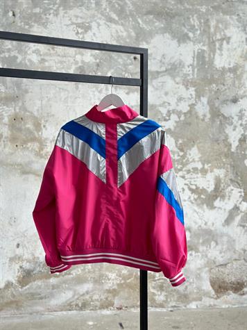 Varak Baskılı Kadın Yağmurluk (Pembe)