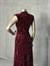 Vatkalı Kadife Kumaş Üzerine Payetli Balık Elbise (Bordo)