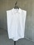 Vatkalı Maskülen Kesim Cotton Gömlek (Beyaz)