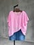 Verev Kesim Asimetrik Bluz (Pembe)