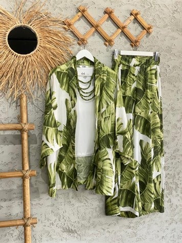 İkili Kimono Takım Tropikal