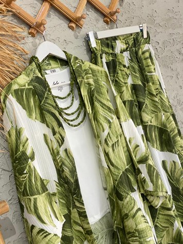 İkili Kimono Takım Tropikal
