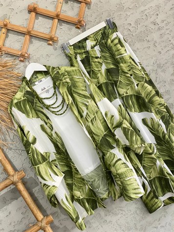 İkili Kimono Takım Tropikal