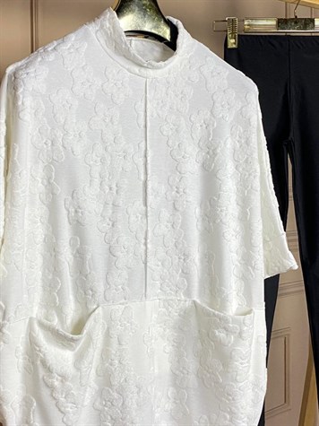 Yarasa Kol Tunik (Ekru)
