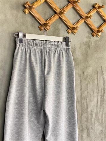 Yarı Çımalı Jogger Pantolon (Gri)