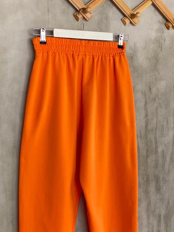 Yarı Çımalı Jogger Pantolon (Oranj)