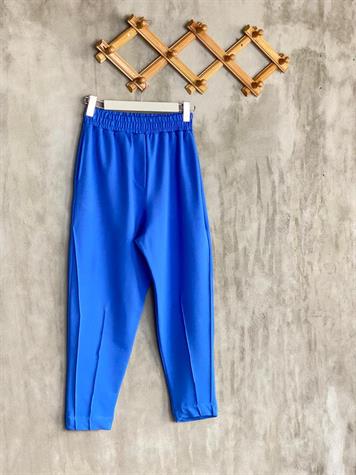 Yarı Çımalı Jogger Pantolon (Saks)