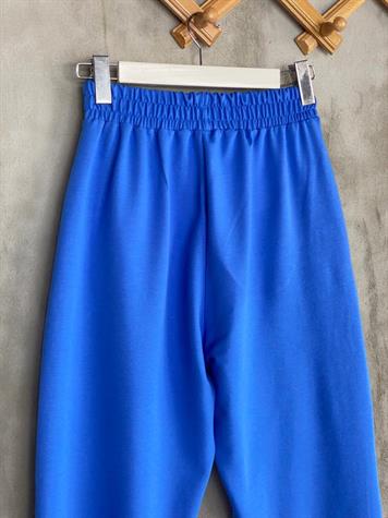 Yarı Çımalı Jogger Pantolon (Saks)