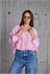 Transparan Dokulu İçi File Detaylı Kapüşonlu Yağmurluk (Pembe)