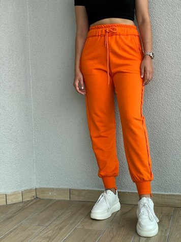 Yüksek Bel Eşofman Pantolon (Oranj)