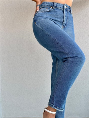 Yüksek Bel Mom Jean
