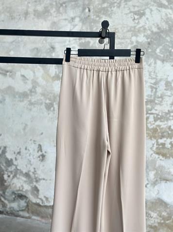 Yüksek Bel Pallazzo Pantolon (Bej)