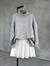 Yumoş Dış Dikişli Oversize Kazak (Gri)