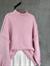 Yumoş Dış Dikişli Oversize Kazak (Pembe)