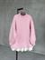 Yumoş Dış Dikişli Oversize Kazak (Pembe)