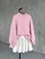 Yumoş Dış Dikişli Oversize Kazak (Pembe)