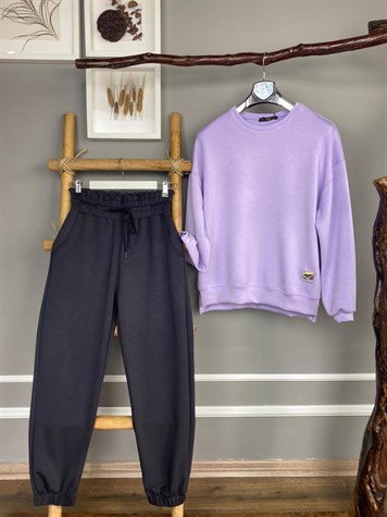 Yumuşak Dokulu Bilekten Lastikli Jogger Pantolon (ANTRASİT)