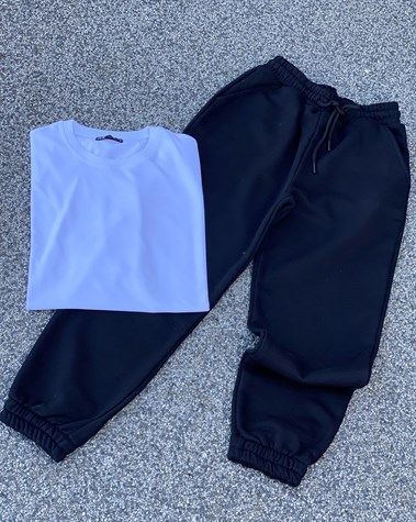 Yumuşak Dokulu Joggıng Eşofman(Siyah)