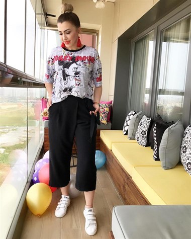 Zarf Model Pamuk Keten Kumaş Pantolon (SİYAH)