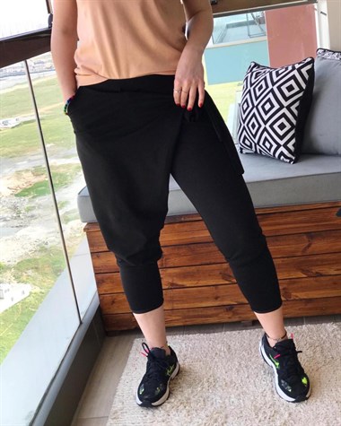 Zarf Model Penye Eşofman Pantolon (SİYAH)