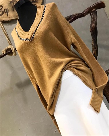Zincir Detaylı Kazak (CAMEL)