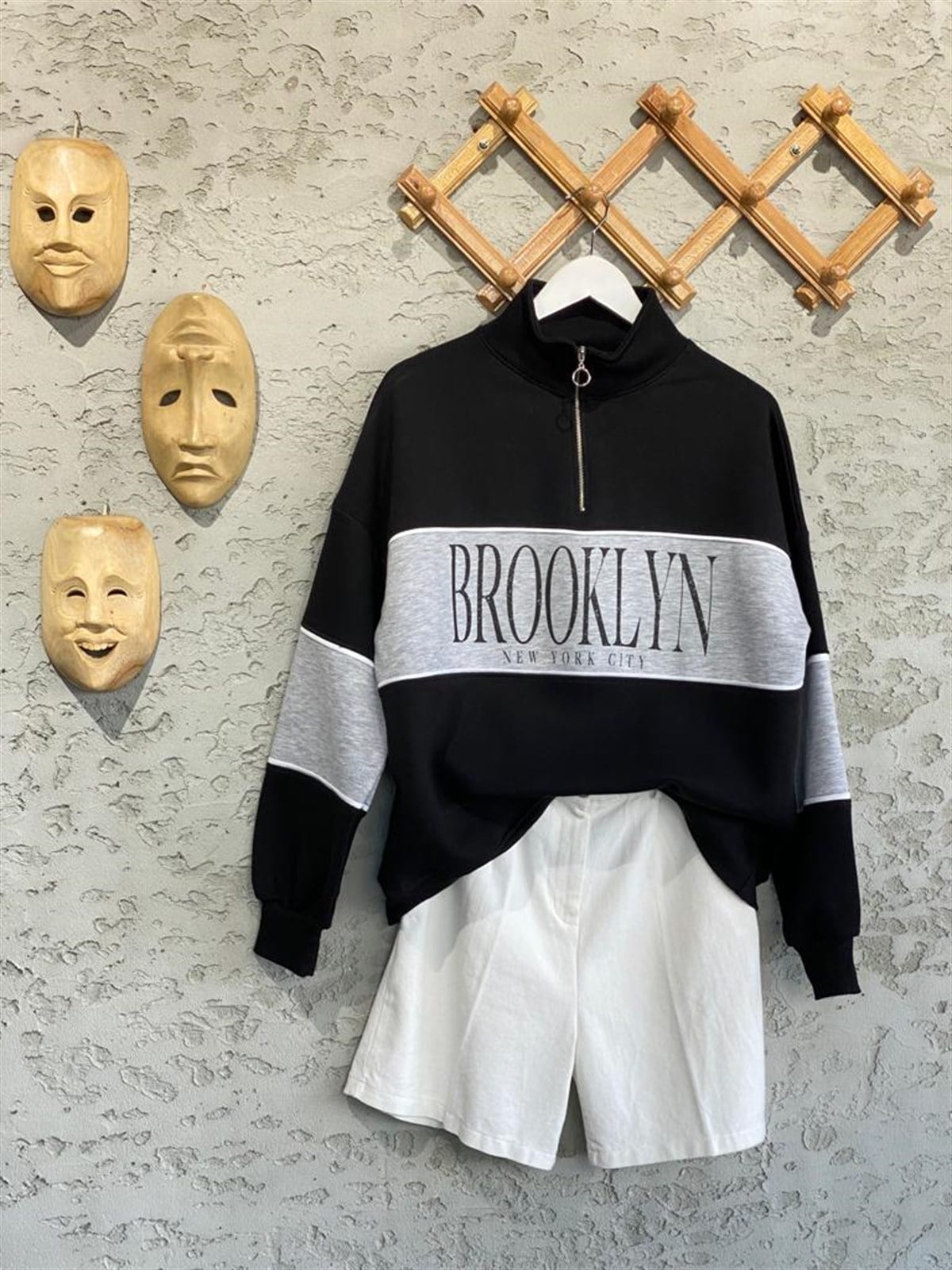 BROOKLYN SİYAH SWEAT