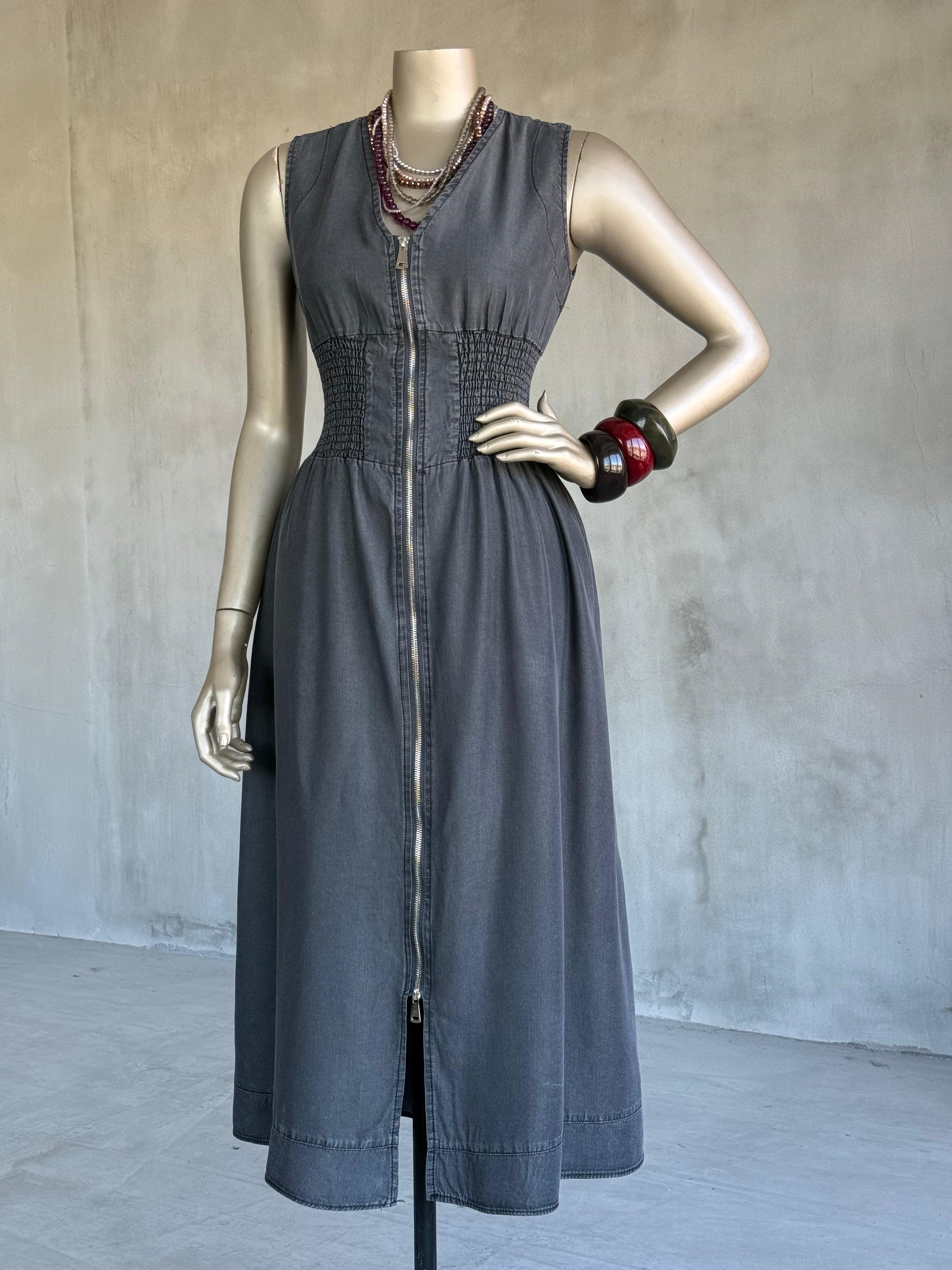 İspanyol Bel Korse Premium Tensel Elbise (Antrasit)