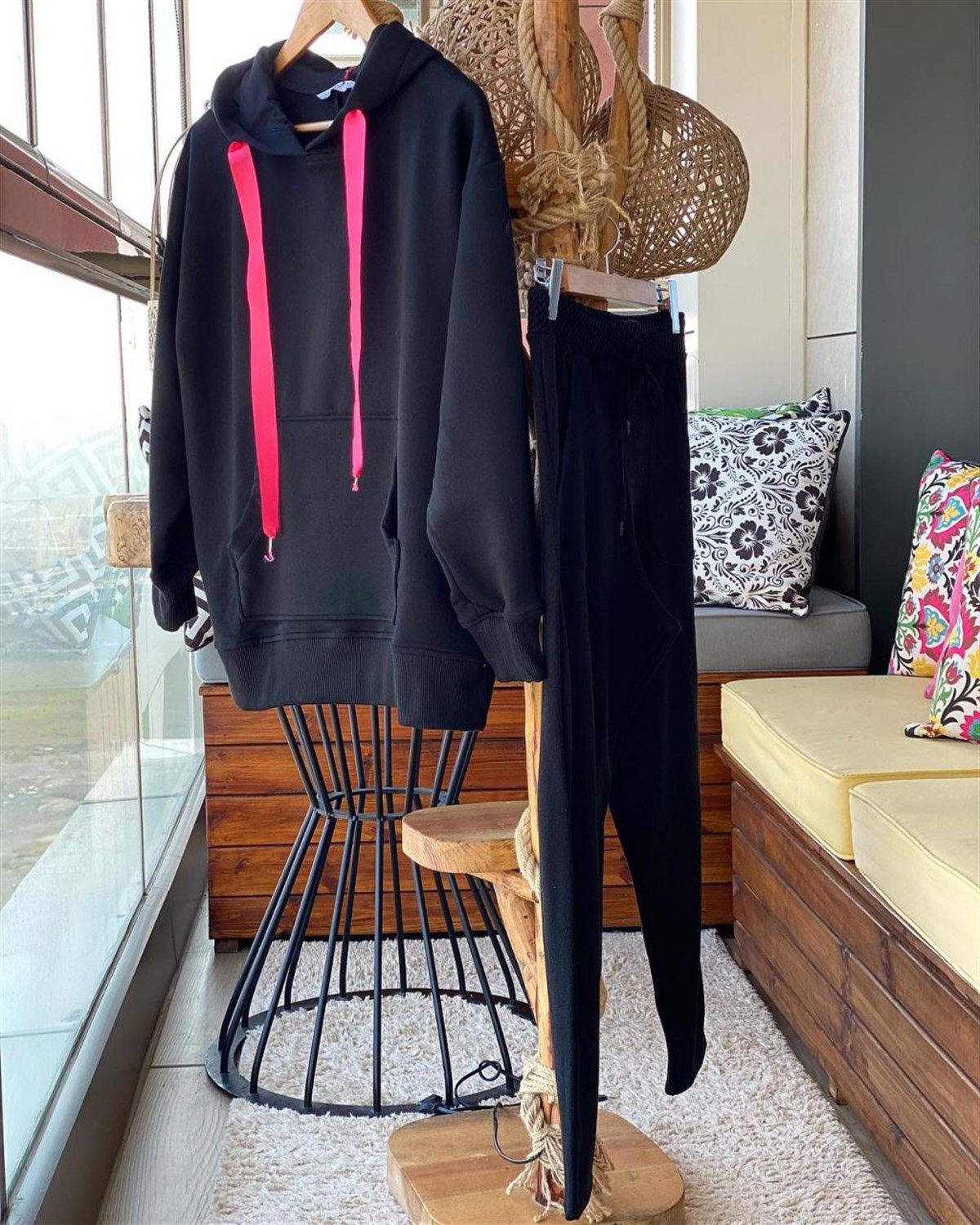 Kanguru Cepli Sweatshirt (SİYAH)