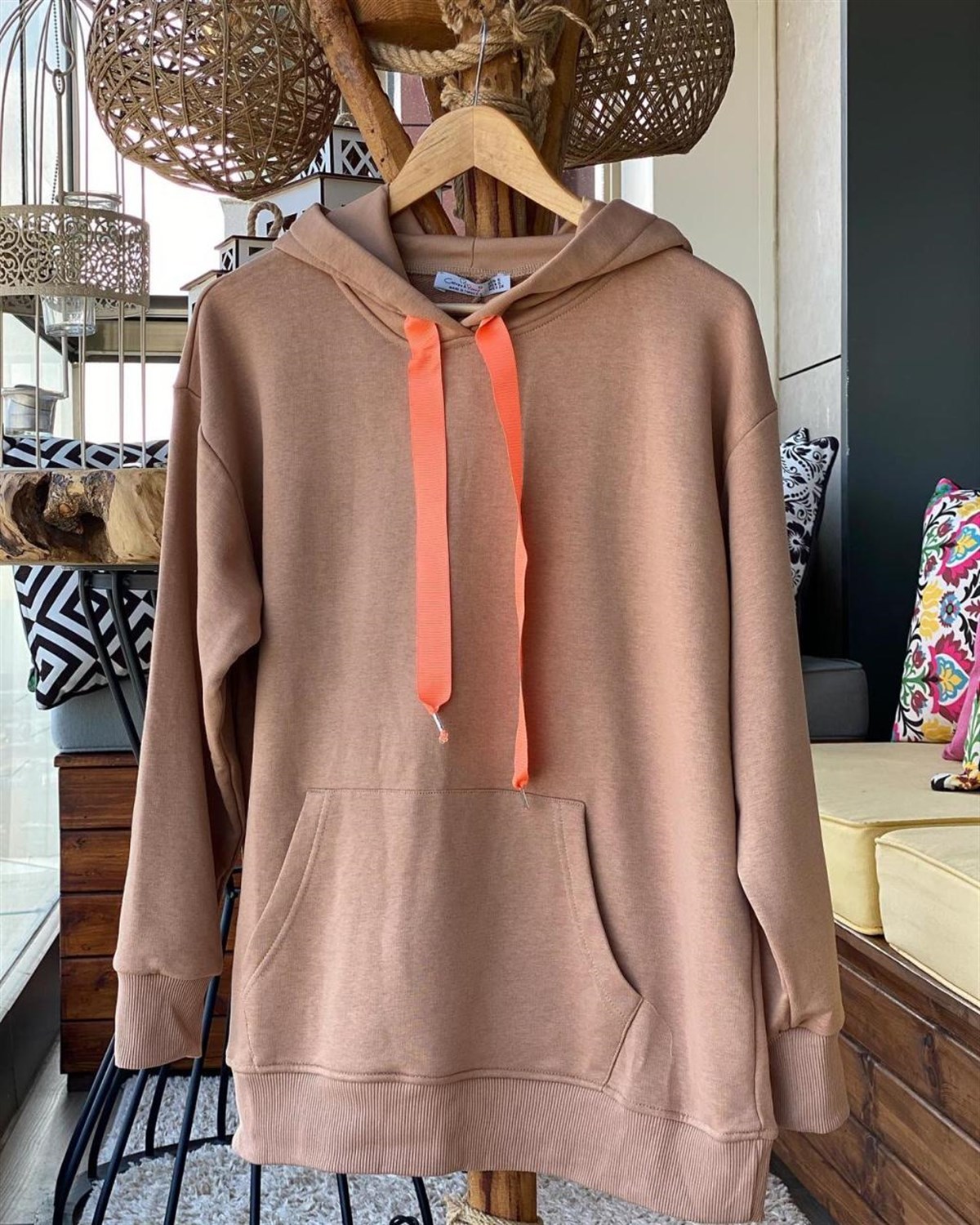 Kanguru  Cepli Sweatshirt (VİZON)
