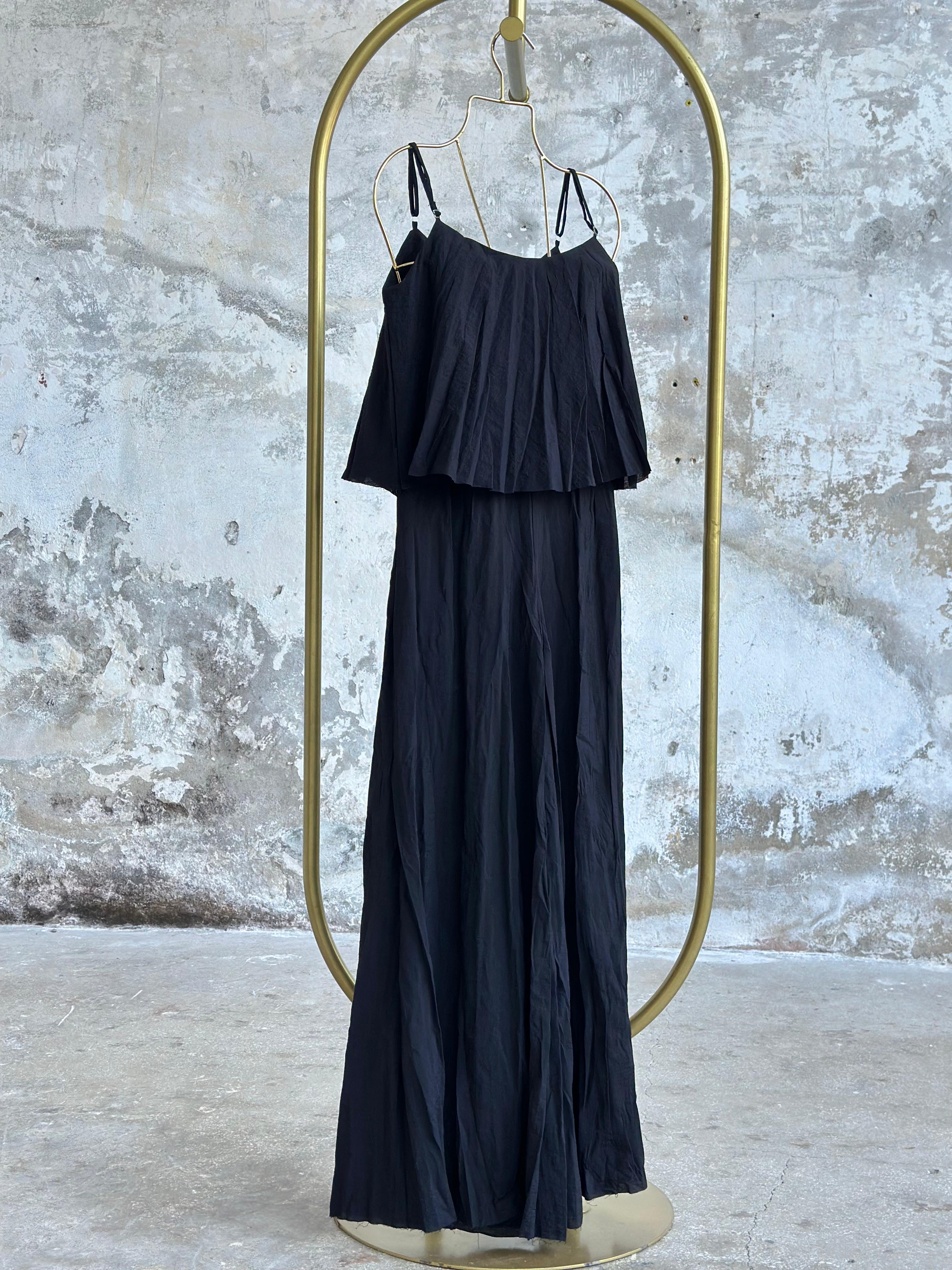 Kırışık Bambu Kumaş Tasarım Takım (Siyah)