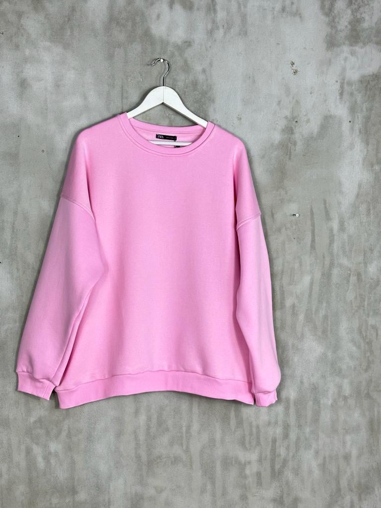 Oversize Kadın Premium Sweatshirt (PEMBE)