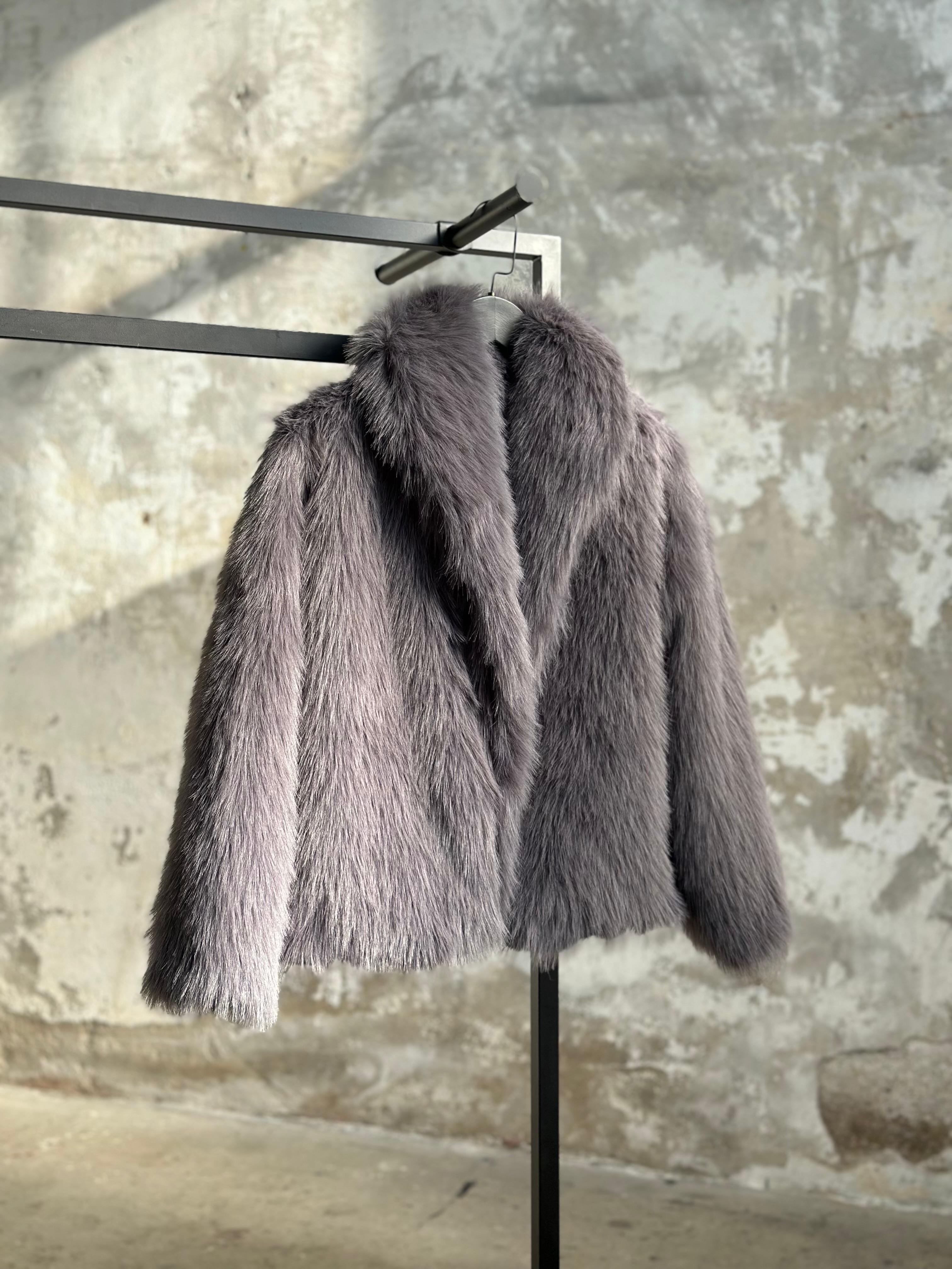 Premium Kalite İthal Kürk (Antrasit)