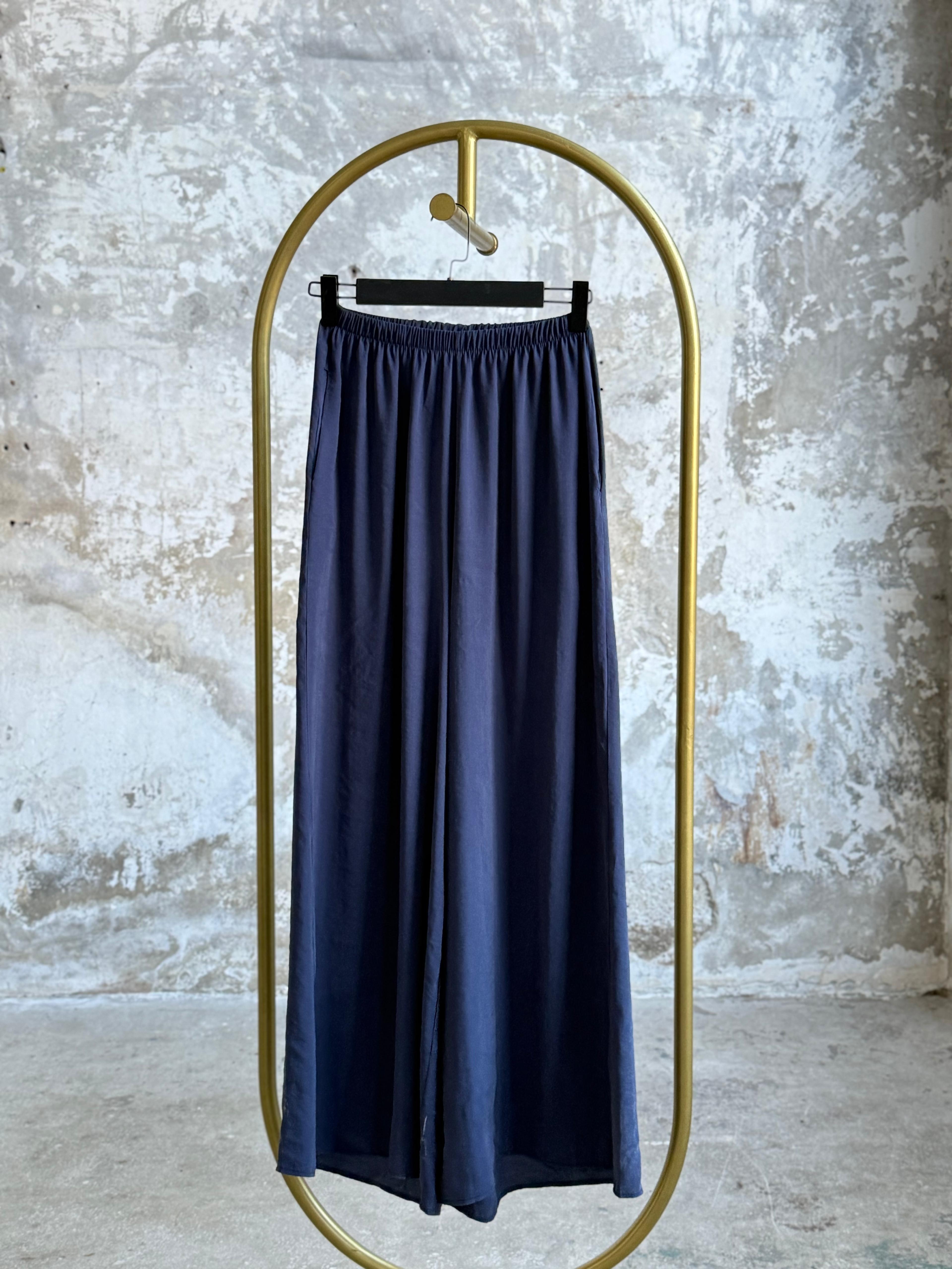 Premium Kalite Tensel Kumaş Pantolon (Lacivert)