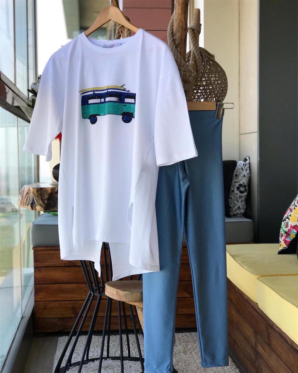 Salaş Model Penye Tunik Tshirt (BEYAZ)