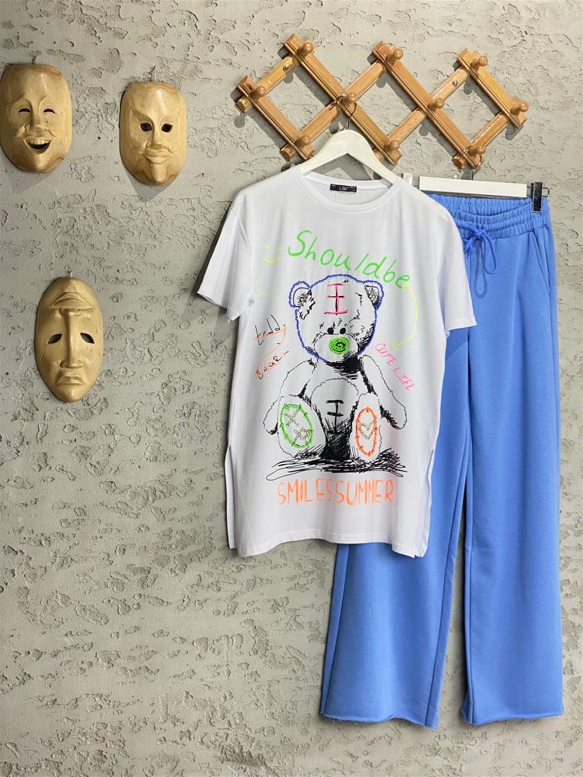 Summer Teddy Tshirt (Beyaz)