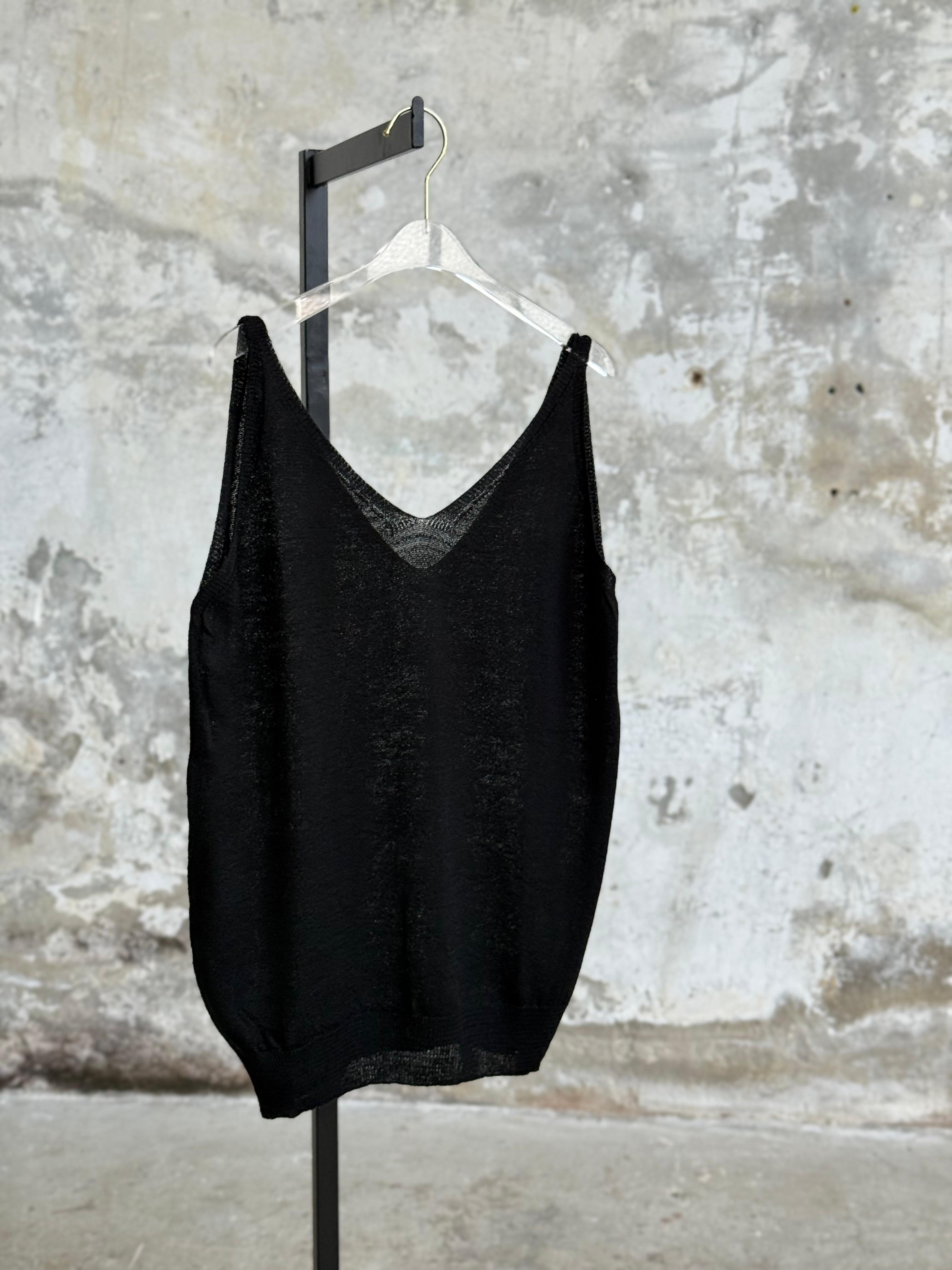 V Yaka Merserize Atlet (Siyah)