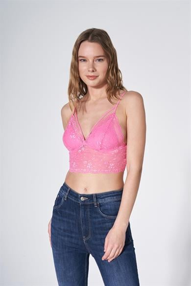 Kısa Murcia Bralet Pembe