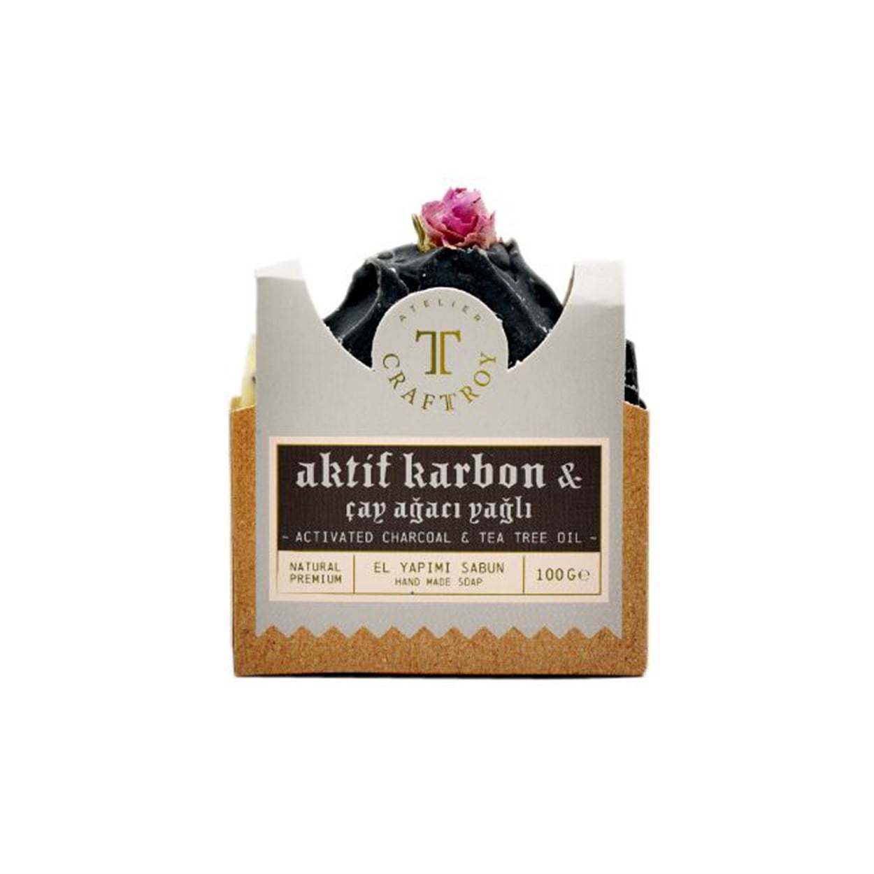 Aktif Karbon & Çay Ağaçlı Yağlı Sabun
