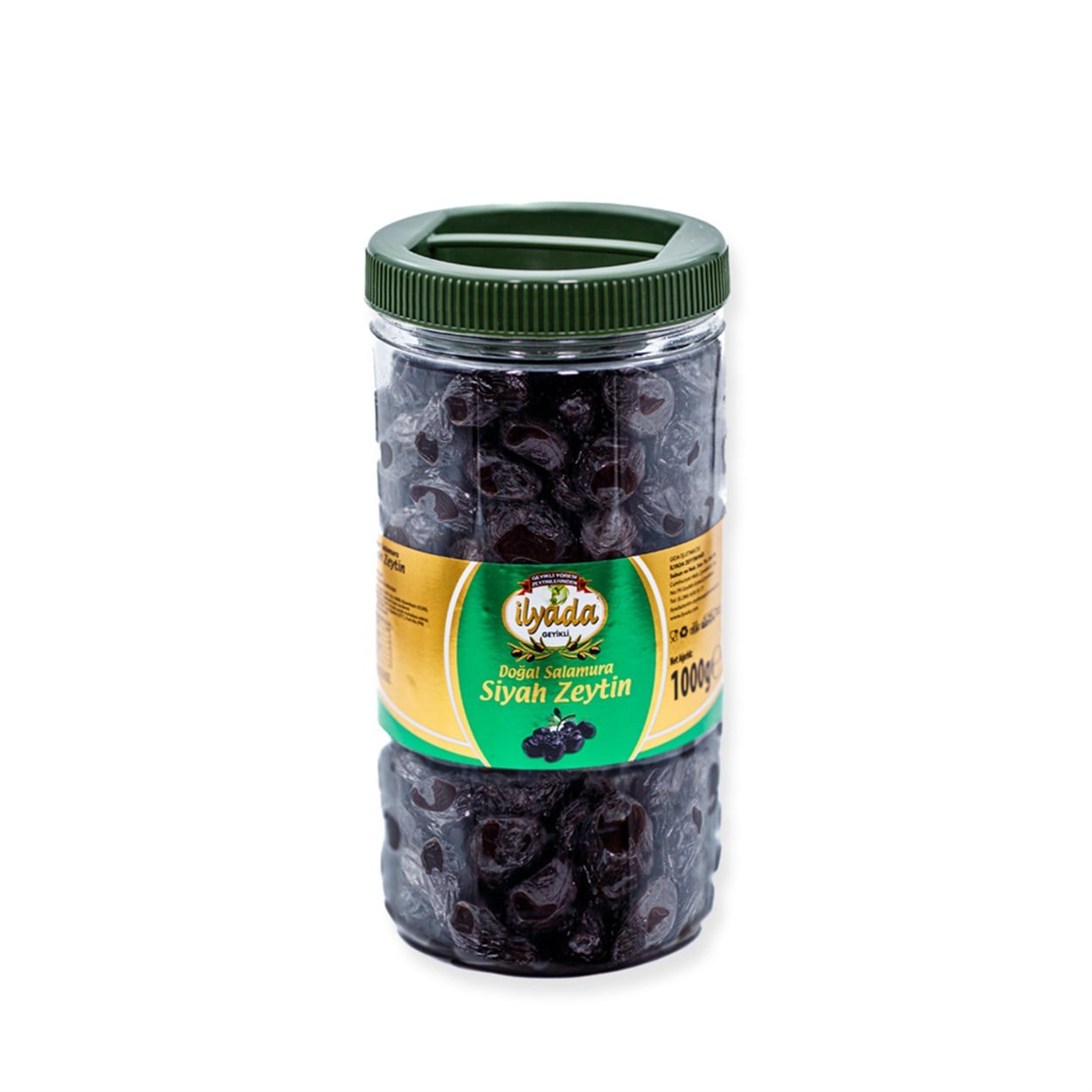 Doğal Salamura Siyah Zeytin 1000 gr