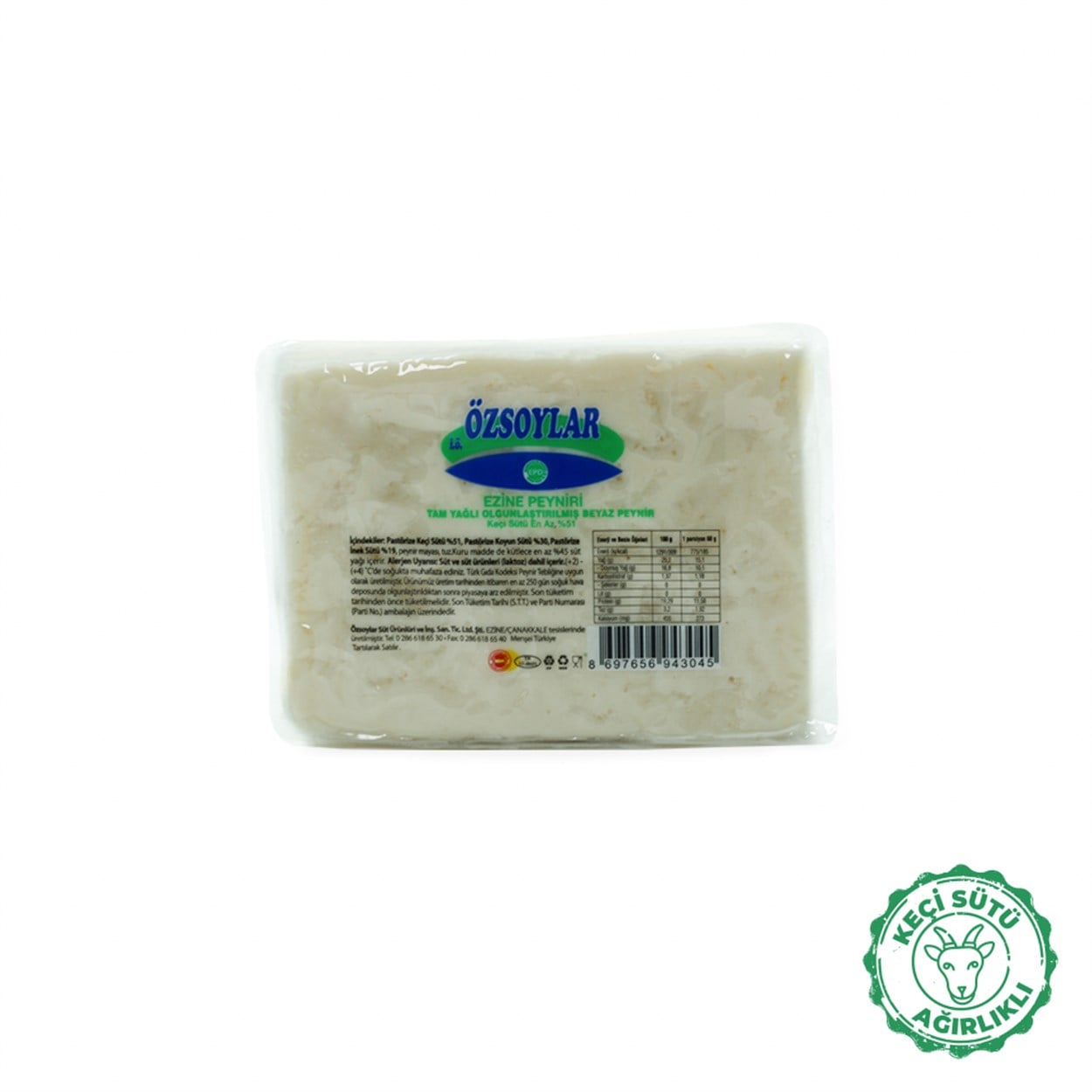 Ezine Peyniri - Tam Yağlı Olgunlaştırılmış Beyaz Peynir 1000 gr