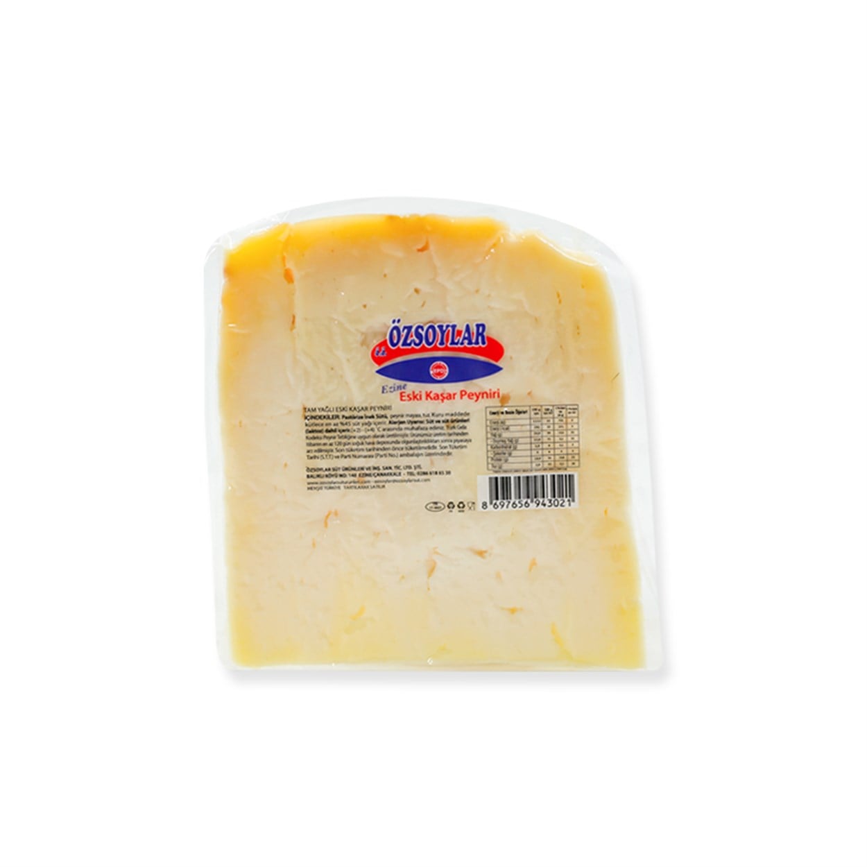 Tam Yağlı Eski Kaşar Peyniri 1000 gr
