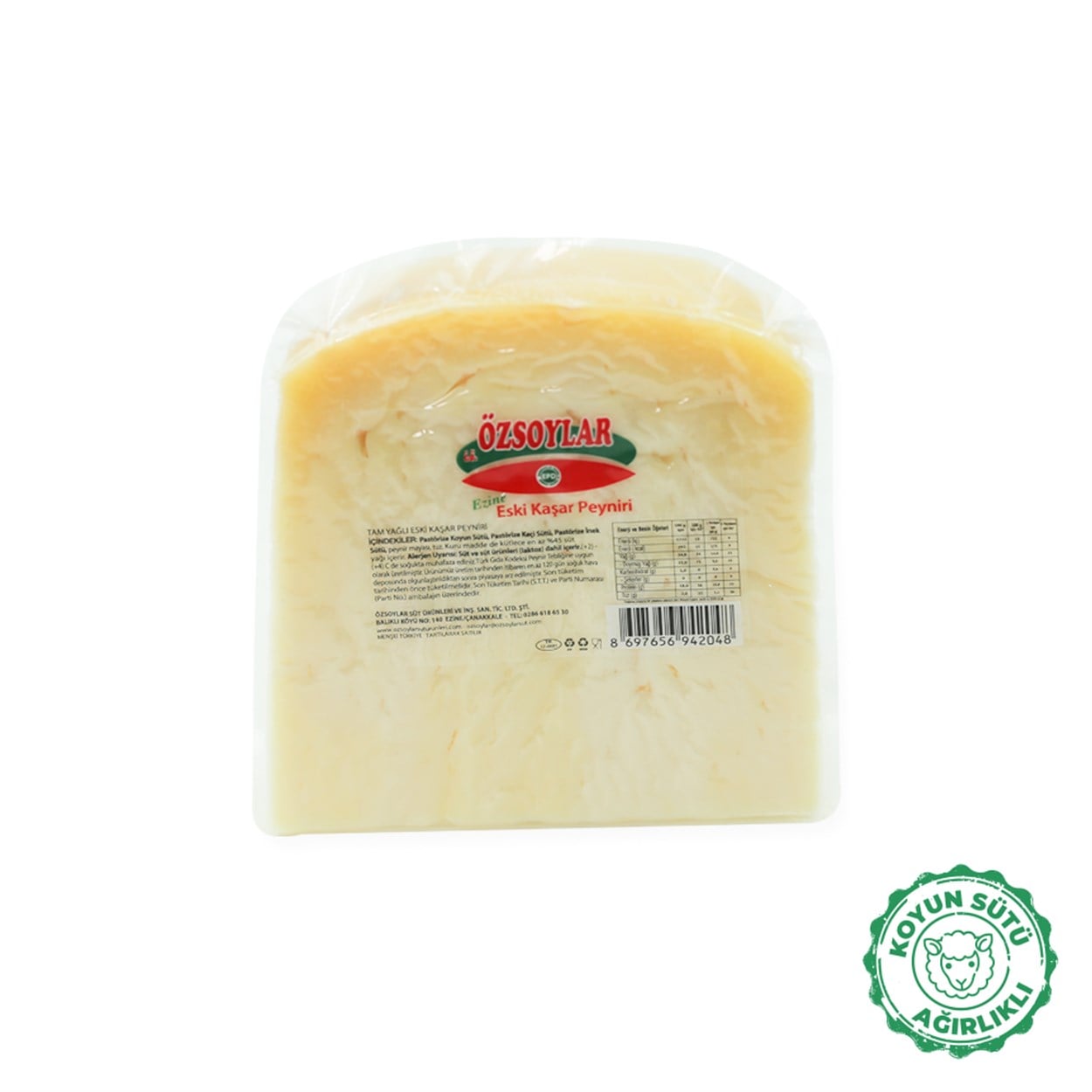 Tam Yağlı Eski Kaşar Peyniri 350 gr