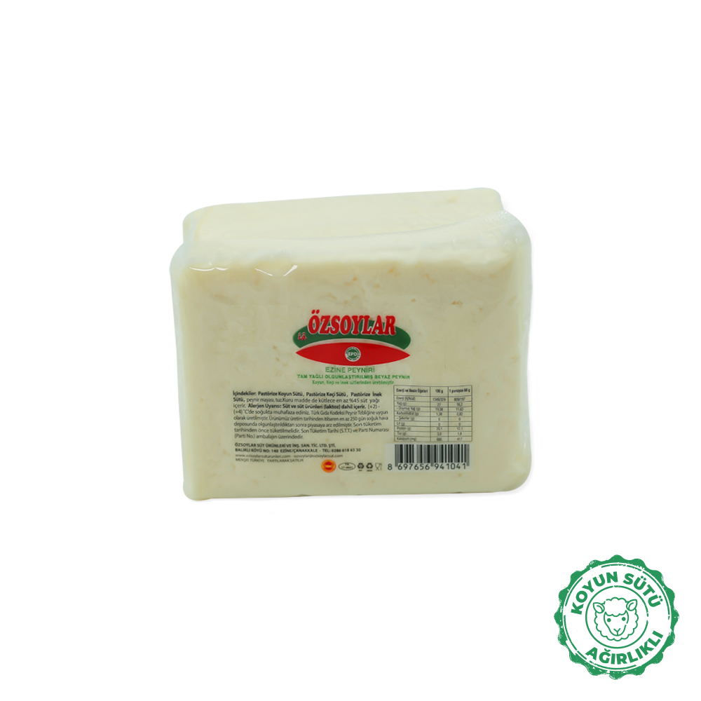Ezine Peyniri - Tam Yağlı Olgunlaştırılmış Beyaz Peynir 600 gr