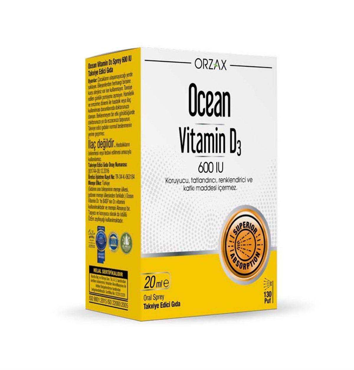 Ocean  Vitamin D3 600 IU Sprey