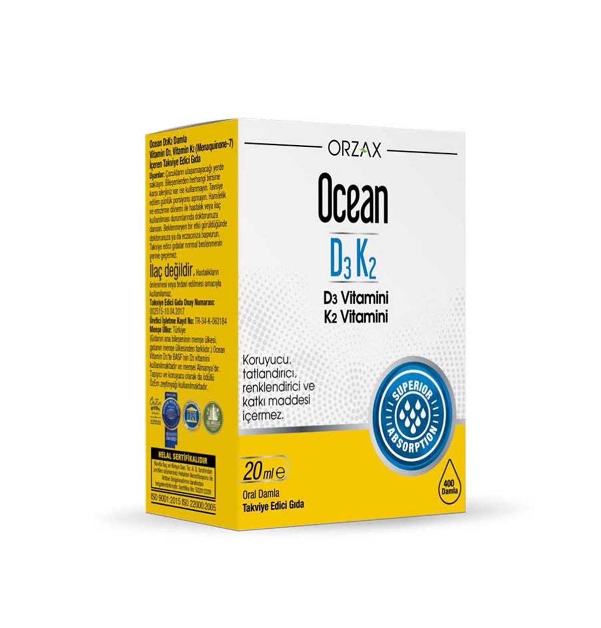 Ocean  Vitamin D3K2 Damla