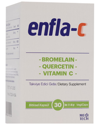 Enfla C Takviye Edici Gıda 30 Bitkisel Kapsül