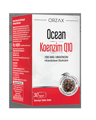 OCEAN KOENZIM Q10 TAKVIYE EDICI GIDA 100 mg 30 kapsül
