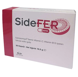 Sidefer Vitamin C ve Vitamin B12 30 Kapsül