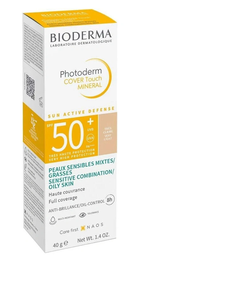 Bioderma Photoderm Cover Touch Mineral Spf50+ 40 gr - Very Light